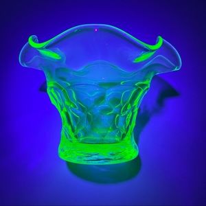 Vintage Uranium Glass Bowl